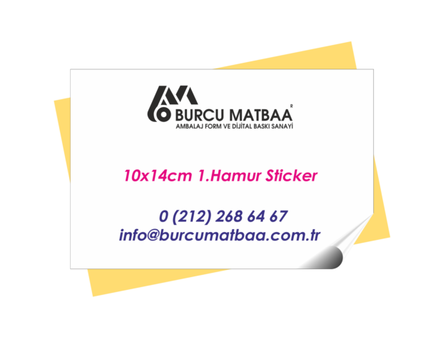 10x14cm etiket baski 1.hamur