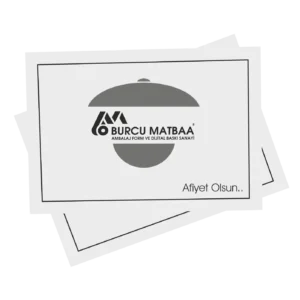 Mat detaylı baskılı Amerikan servis örneği