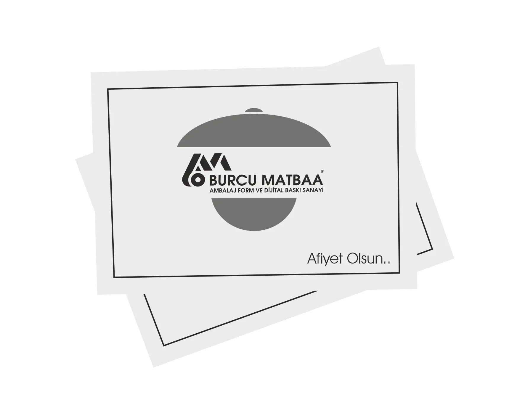 Mat detaylı baskılı Amerikan servis örneği