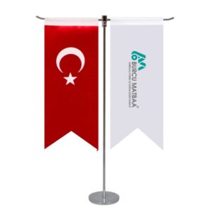 Masa kırlangıç bayrak baskı 2’li – kurumsal etkinlik
