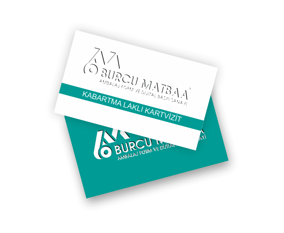 Modern kabartmalı kartvizit baskı